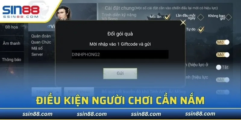 Điều kiện người chơi cần nắm khi tham gia chương trình